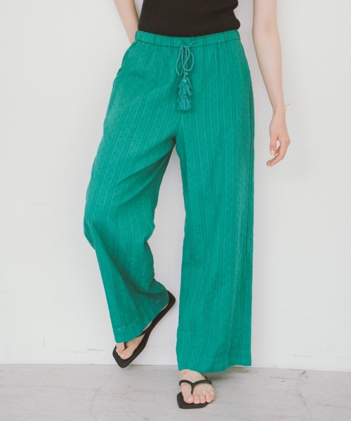 THEATRE PRODUCTS（シアタープロダクツ）の「インドドビーコットンパンツ（その他パンツ・レディース・グリーン/レッド/ブラック・FREE）」の3枚目の写真