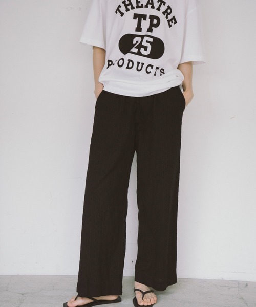 THEATRE PRODUCTS（シアタープロダクツ）の「インドドビーコットンパンツ（その他パンツ・レディース・グリーン/レッド/ブラック・FREE）」の2枚目の写真