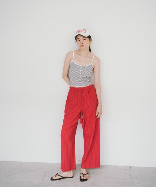 THEATRE PRODUCTS（シアタープロダクツ）の「インドドビーコットンパンツ（その他パンツ・レディース・グリーン/レッド/ブラック・FREE）」の12枚目の写真