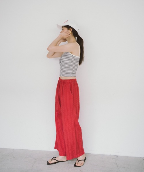 THEATRE PRODUCTS（シアタープロダクツ）の「インドドビーコットンパンツ（その他パンツ・レディース・グリーン/レッド/ブラック・FREE）」の13枚目の写真