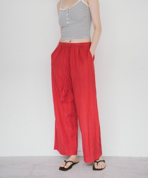 THEATRE PRODUCTS（シアタープロダクツ）の「インドドビーコットンパンツ（その他パンツ・レディース・グリーン/レッド/ブラック・FREE）」の14枚目の写真