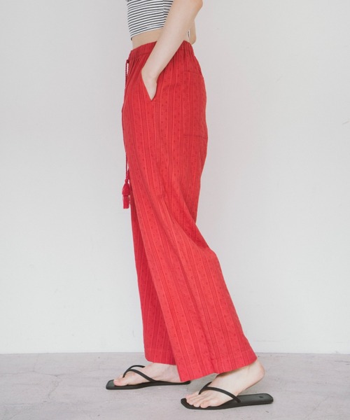 THEATRE PRODUCTS（シアタープロダクツ）の「インドドビーコットンパンツ（その他パンツ・レディース・グリーン/レッド/ブラック・FREE）」の15枚目の写真