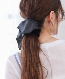 Bab | ボリュームリボン合皮スクエアシュシュ(シュシュ)