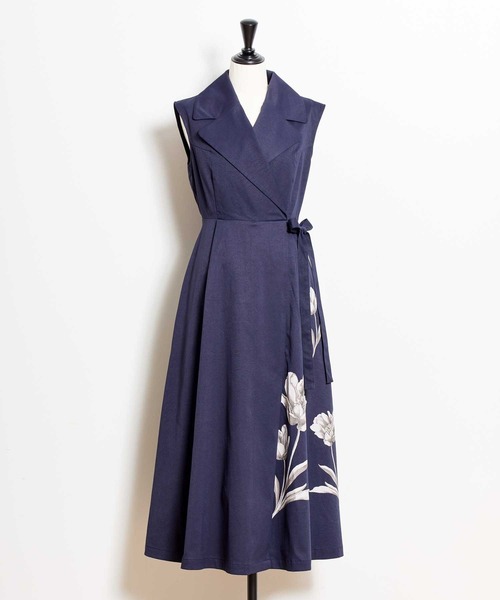 セール】ビーズフラワートレンチワンピース（ワンピース）｜NOELA