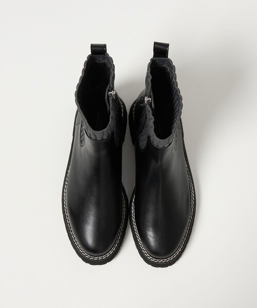 GREEN RABEL RELAXING ブラック サイドゴアブーツ UNITED ARROWS green