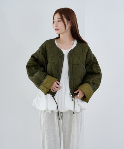 セール】キルティングショートジャケット（ブルゾン）｜Kastane