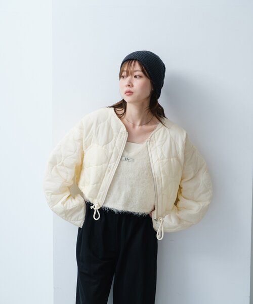 セール】キルティングショートジャケット（ブルゾン）｜Kastane