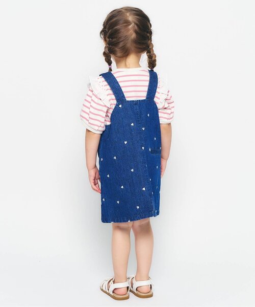 apres les cours（アプレレクール）の「【ジュニア対応】肩フリルフラワーモチーフTシャツ（Tシャツ/カットソー・キッズ・オレンジ/ブラウン/ピンク/グレー・80/90/100/110/120/130/140）」の16枚目の写真