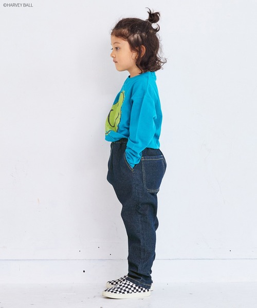 MARKEY'S（マーキーズ）の「デニムマチツキテーパードパンツ（その他パンツ・キッズ・ネイビー/ブルー・130/120/100/95/90/80/110/150/140）」の9枚目の写真