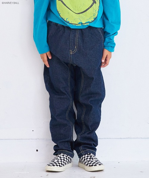 MARKEY'S（マーキーズ）の「デニムマチツキテーパードパンツ（その他パンツ・キッズ・ネイビー/ブルー・130/120/100/95/90/80/110/150/140）」の6枚目の写真