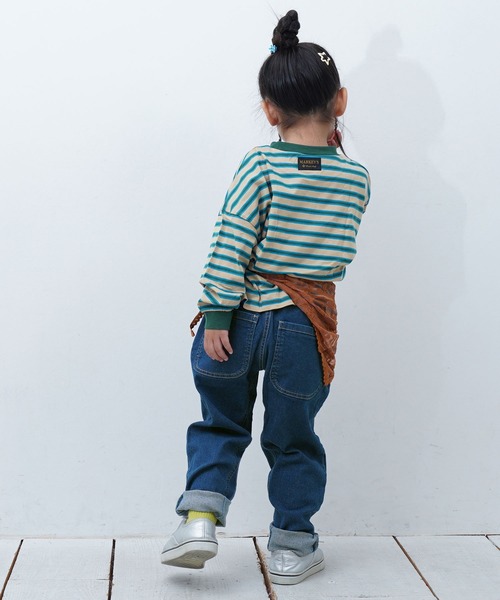 MARKEY'S（マーキーズ）の「デニムマチツキテーパードパンツ（その他パンツ・キッズ・ネイビー/ブルー・130/120/100/95/90/80/110/150/140）」の15枚目の写真