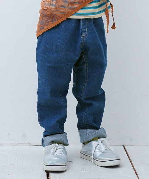 MARKEY'S（マーキーズ）の「デニムマチツキテーパードパンツ（その他パンツ・キッズ・ネイビー/ブルー・130/120/100/95/90/80/110/150/140）」の11枚目の写真