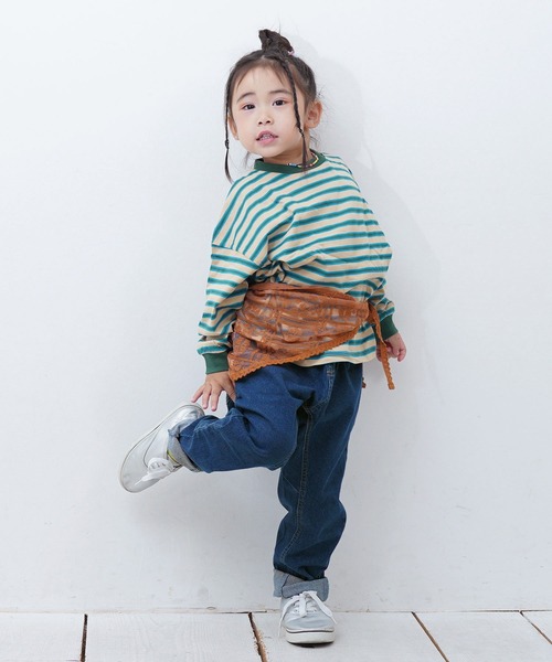 MARKEY'S（マーキーズ）の「デニムマチツキテーパードパンツ（その他パンツ・キッズ・ネイビー/ブルー・130/120/100/95/90/80/110/150/140）」の13枚目の写真