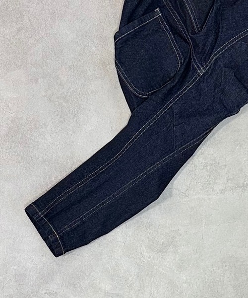 MARKEY'S（マーキーズ）の「デニムマチツキテーパードパンツ（その他パンツ・キッズ・ネイビー/ブルー・130/120/100/95/90/80/110/150/140）」の5枚目の写真