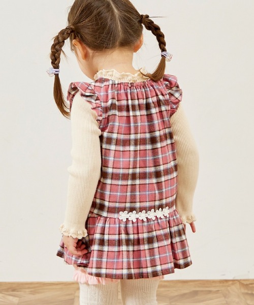 KP（ケーピー）の「mimiちゃんチェック＆ブルマ 上下セット（Tシャツ/カットソー・キッズ・ピンク/ブルー・80ｃｍ/90cm）」の15枚目の写真