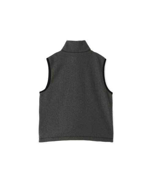 MARGARET HOWELL(マーガレットハウエル)の「WOOL NYLON COMPRESSED JERSEY(ステンカラーコート・レディース・セージグリーン/ブラック・2/1)」の10枚目の写真