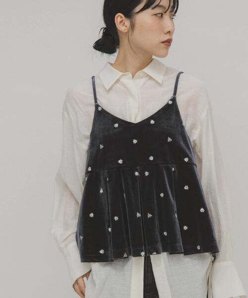 KBF（ケイビーエフ）の「2WAYベロアビスチェ（キャミソール・レディース・ブラック/グレー系その他/ブルー系その他・ONE）」の11枚目の写真