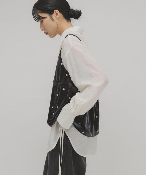 KBF（ケイビーエフ）の「2WAYベロアビスチェ（キャミソール・レディース・ブラック/グレー系その他/ブルー系その他・ONE）」の10枚目の写真