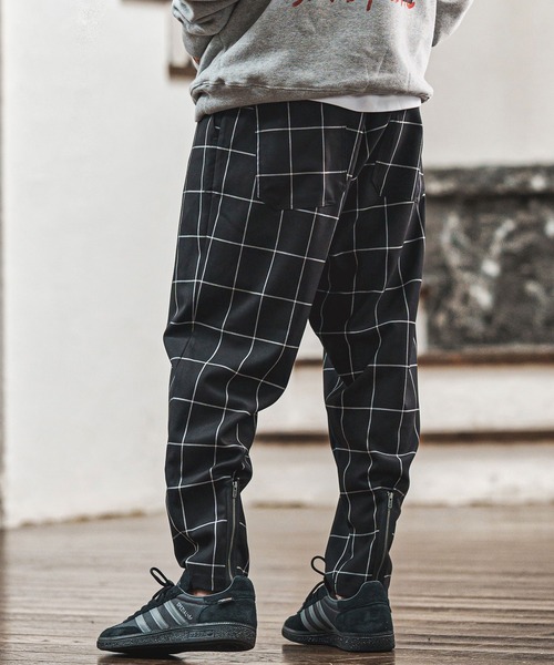 CAMBIO（カンビオ）の「mp14022- チェック柄TRストレッチ裾裏ZIPパンツ(BP-BEA0067)（その他パンツ・メンズ・ブラック/グレー/グリーン・S/M/L）」の18枚目の写真