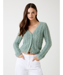 Guess | LS Vn Bea Open Stitch Cardigan カーディガン(カーディガン/ボレロ)