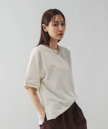 GLOBAL WORK | 配色リブT半袖/587723(Tシャツ/カットソー)