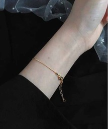 ALWAYS GOOD TIME（オルウェイズグッドタイム）の「【925シルバー刻印入り】金属アレルギー対応 デザインチェーンブレスレット（ブレスレット）」