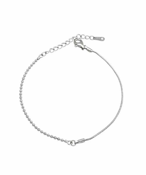 ALWAYS GOOD TIME（オルウェイズグッドタイム）の「【925シルバー刻印入り】金属アレルギー対応 デザインチェーンブレスレット（ブレスレット・レディース・ゴールド/シルバー・ONE SIZE）」の8枚目の写真