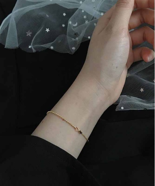 ALWAYS GOOD TIME（オルウェイズグッドタイム）の「【925シルバー刻印入り】金属アレルギー対応 デザインチェーンブレスレット（ブレスレット・レディース・ゴールド/シルバー・ONE SIZE）」の3枚目の写真