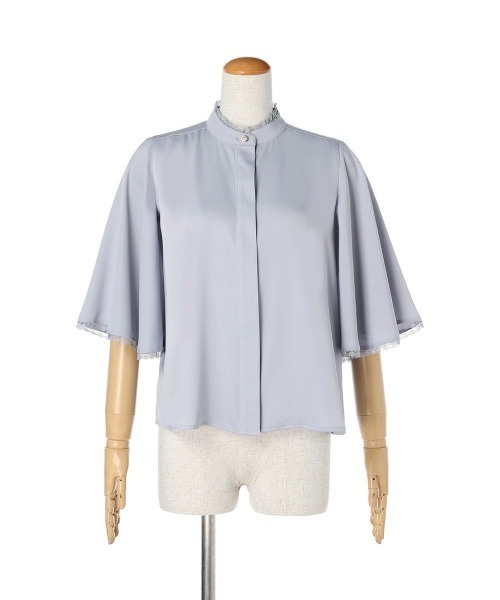 an another angelus（アンアナザーアンジェラス）の「レース使いケープスリーブブラウス（シャツ/ブラウス・レディース・オフホワイト/ブルーグレー・FREE）」の16枚目の写真