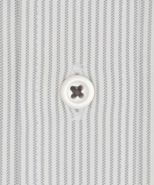 TOKYO SHIRTS(トウキョウシャツ)の「形態安定ノンアイロン ボタンダウン 半袖ストレッチビジネスワイシャツ(ビジネスシャツ・メンズ・グレー・首回り43cm/首回り42cm/首回り41cm/首回り39cm/首回り37cm)」の4枚目の写真