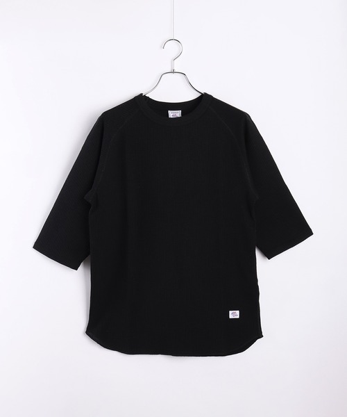 JEMORGAN(ジェーイーモーガン)の「JEMORGAN / ジェーイーモーガン ワッフル生地 7分袖ラグランT(Tシャツ/カットソー・メンズ・カーキ/サックスブルー/ブラック/杢グレー/ナチュラル/ネイビー/ホワイト・L/XL/M)」の11枚目の写真