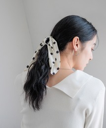 LOWRYS FARM | ドットリボンバンス  588513(バレッタ/ヘアクリップ)