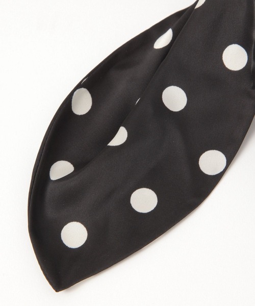 LOWRYS FARM（ローリーズファーム）の「ドットリボンバンス  588513（バレッタ/ヘアクリップ・レディース・アイボリー/ブラック・FREE）」の4枚目の写真