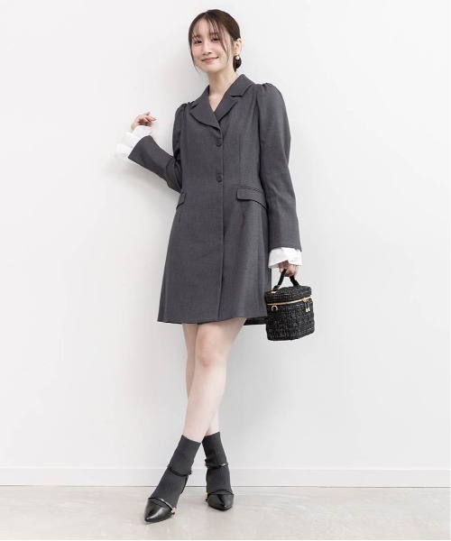 RANDA(ランダ)の「ジャケットミニワンピース(ワンピース・レディース・ブラウン/グレー/ブラック・1/0)」の7枚目の写真