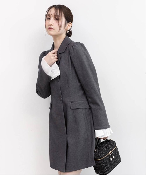 RANDA(ランダ)の「ジャケットミニワンピース(ワンピース・レディース・ブラウン/グレー/ブラック・1/0)」の10枚目の写真