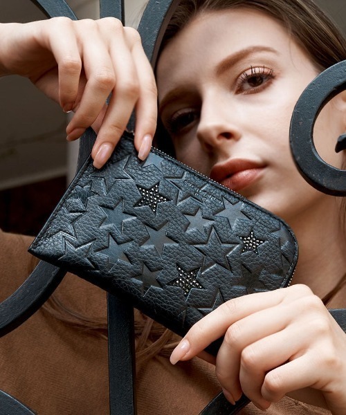 【Salon de Alfurd】スリースター L字ミニ財布 ブラック スリースター L字ミニ財布（財布）｜SALON DE ALFURD TOKYO（サロンド