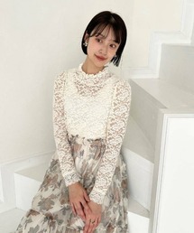 an another angelus | ローズレース長袖トップス(Tシャツ/カットソー)