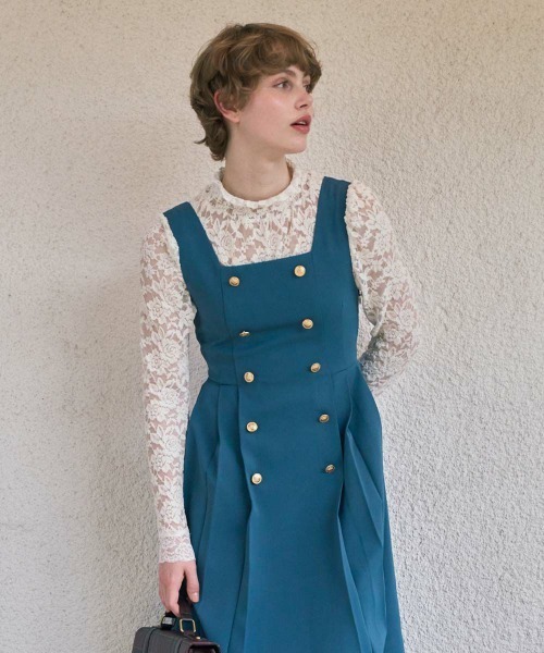 an another angelus（アンアナザーアンジェラス）の「ローズレース長袖トップス（Tシャツ/カットソー・レディース・オフホワイト/アイボリー・FREE）」の6枚目の写真