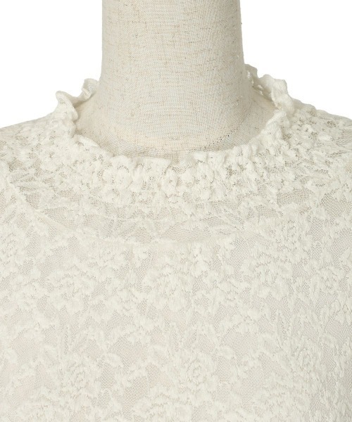 an another angelus（アンアナザーアンジェラス）の「ローズレース長袖トップス（Tシャツ/カットソー・レディース・オフホワイト/アイボリー・FREE）」の11枚目の写真