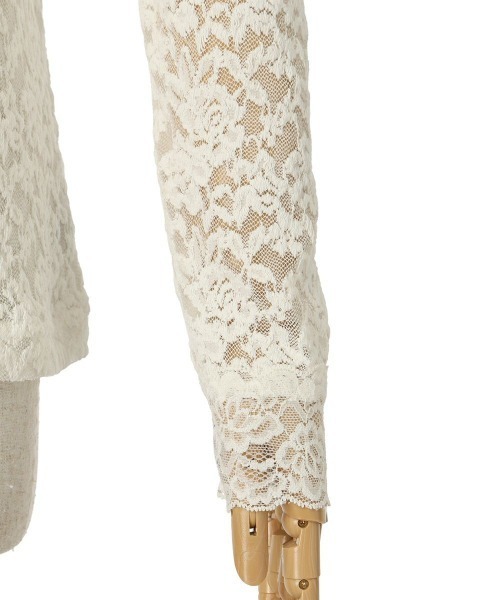 an another angelus（アンアナザーアンジェラス）の「ローズレース長袖トップス（Tシャツ/カットソー・レディース・オフホワイト/アイボリー・FREE）」の12枚目の写真