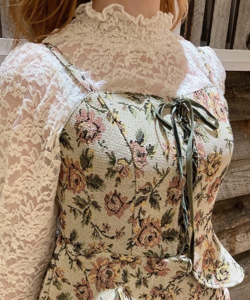 an another angelus（アンアナザーアンジェラス）の「ローズレース長袖トップス（Tシャツ/カットソー・レディース・オフホワイト/アイボリー・FREE）」の21枚目の写真