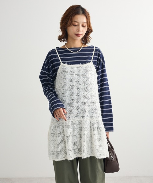 Green　Parks（グリーンパークス）の「レースキャミチュニック（キャミソール・レディース・ホワイト・FREE）」の15枚目の写真