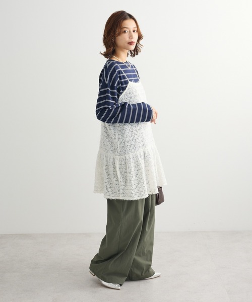 Green　Parks（グリーンパークス）の「レースキャミチュニック（キャミソール・レディース・ホワイト・FREE）」の13枚目の写真