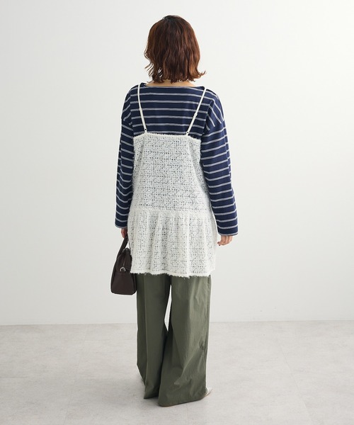 Green　Parks（グリーンパークス）の「レースキャミチュニック（キャミソール・レディース・ホワイト・FREE）」の14枚目の写真