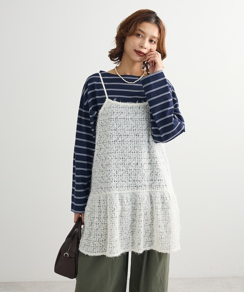 Green　Parks（グリーンパークス）の「レースキャミチュニック（キャミソール・レディース・ホワイト・FREE）」の16枚目の写真