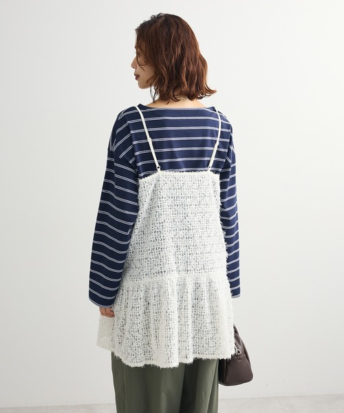 Green　Parks（グリーンパークス）の「レースキャミチュニック（キャミソール・レディース・ホワイト・FREE）」の18枚目の写真