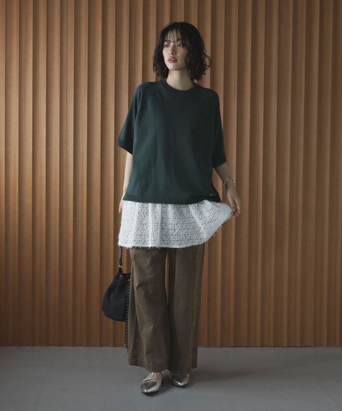 Green　Parks（グリーンパークス）の「レースキャミチュニック（キャミソール・レディース・ホワイト・FREE）」の2枚目の写真