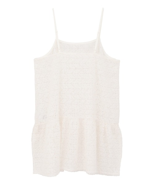 Green　Parks（グリーンパークス）の「レースキャミチュニック（キャミソール・レディース・ホワイト・FREE）」の5枚目の写真