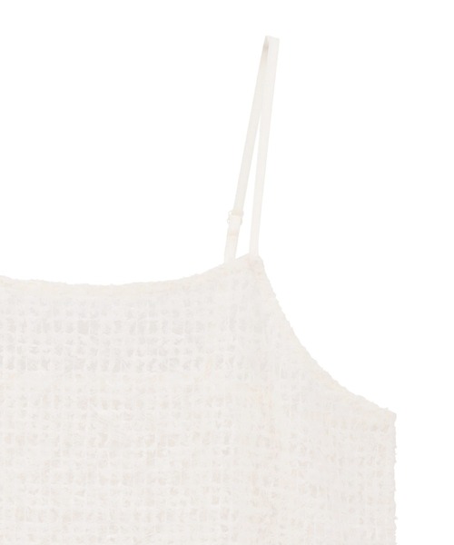 Green　Parks（グリーンパークス）の「レースキャミチュニック（キャミソール・レディース・ホワイト・FREE）」の7枚目の写真