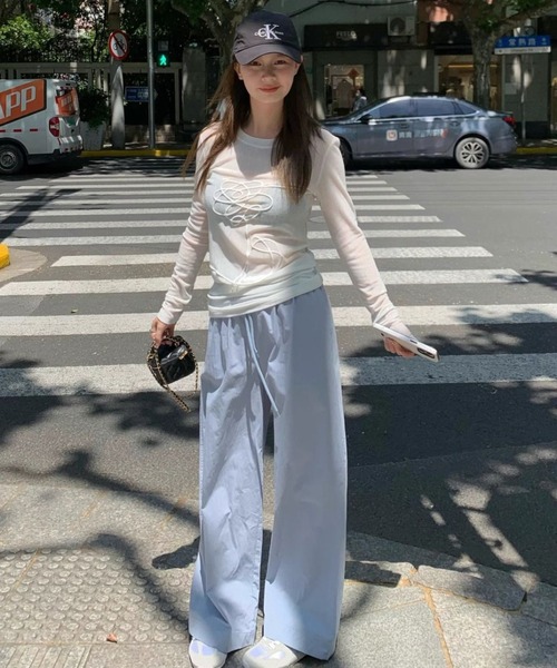 Vipoa(ヴィポア)の「Cord embroidery retro sheer tops(Tシャツ/カットソー・レディース・ホワイト・FREE)」の17枚目の写真